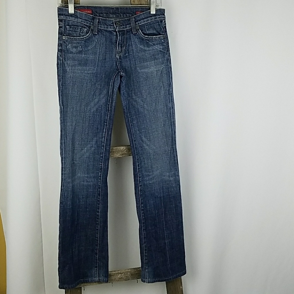 Citizen of Humanity women 26 Kelly 001 stretch low bootcut jeans grungecore